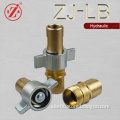 brass wing nut type truck and trailer coupler interchange QDs hydraulic quick release coupling